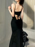 Sexy Hollow Butterfly Backless Maxi Dress for Women Elegant Summer Party Sundress